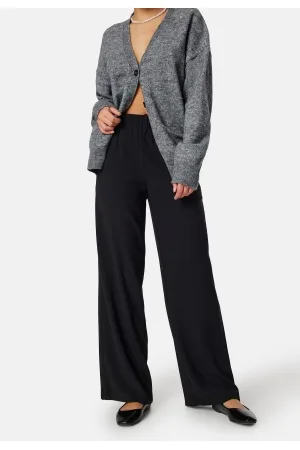SELECTED Slftinni-relaxed Mid Waist Wide Pant Black 34/32