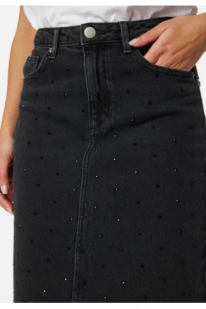 VERO MODA Vmtessa HR Maxi Denim Skirt Black Denim XS