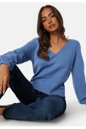 VILA Ril Rev V-Neck L/S Top XL