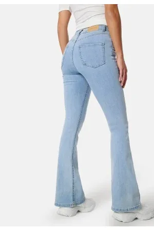 Tall High Waist Ripped Stretch Flare Jeans