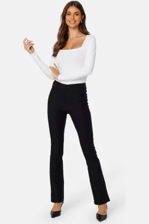 BUBBLEROOM Everly Petite Stretchy Flared Pants 46