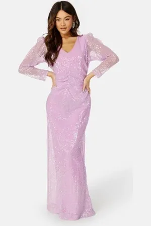 by Ti Mo Sequins Maxi Dress 046 Liliac XS