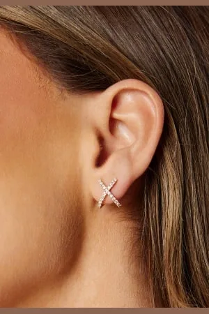 By Jolima Cross Earring One size