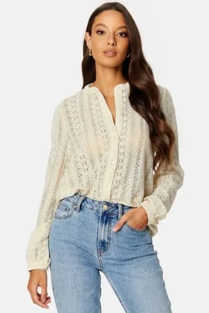 VILA Vichikka Lace L/S Shirt Birch S