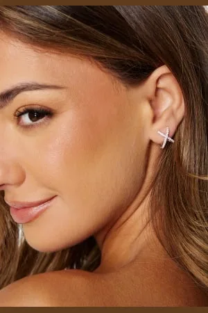 By Jolima Cross Earring One size