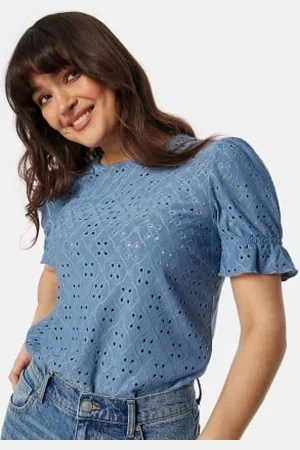 VILA Vikawa S/S Flounce Top XL
