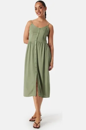 VILA Vipricil strap button dress 34