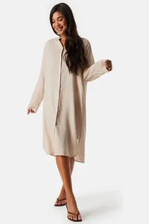 ONLY Onltokyo Linen Blend Dress Moonbeam M