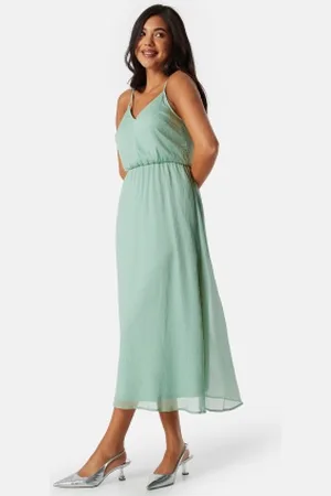 VILA Visiantha strap midi dress 40