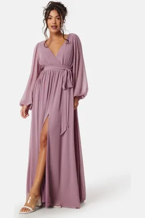 Goddiva Long Sleeve Chiffon Dress XS (UK8)
