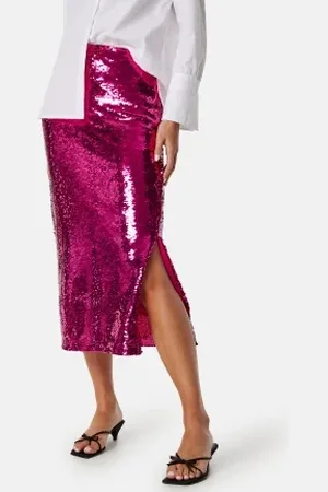 VILA Vietta midi sequin skirt 34