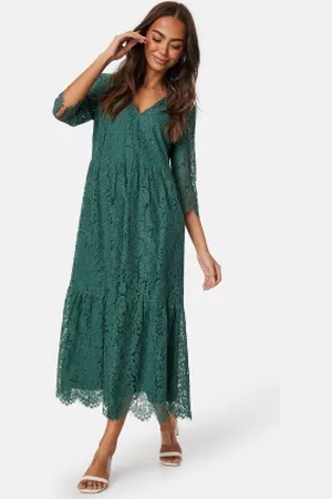 Happy Holly V-neck Lace Midi Dress 32/34