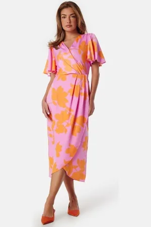 VILA Vinakita V-Neck wrap midi 44