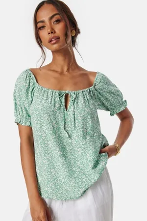 BUBBLEROOM Allison Blouse Green/Patterned XS
