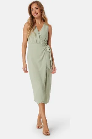 BUBBLEROOM Sleeveless Wrap Dress XS