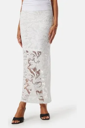 BUBBLEROOM Midi Lace Skirt 44
