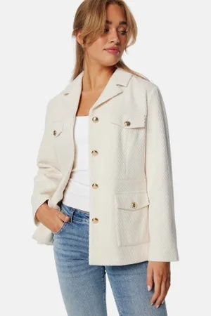 GANT Slim Texture Blazer Jacket Linen beige 36