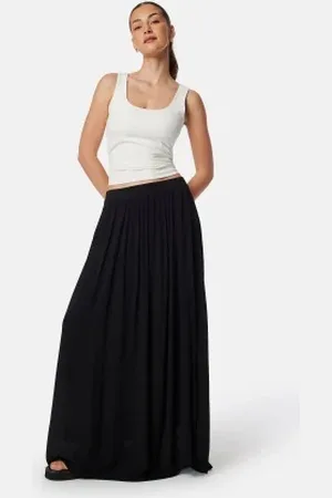 BUBBLEROOM Noele Viscose Crepe Maxi Skirt XS