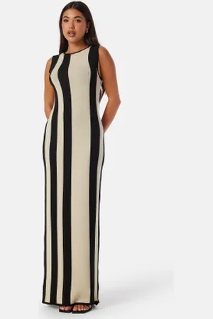 BUBBLEROOM Striped Sleeveless Knitted Dress XS