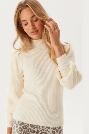 ONLY Onlkatia Highneck Pullover Whitecap Gray:W. Melange XL