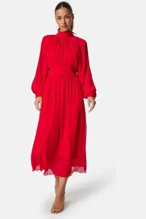 BUBBLEROOM Structured Bow Midi Dress 34