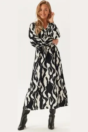 BUBBLEROOM V-neck Viscose L/S Dress XS
