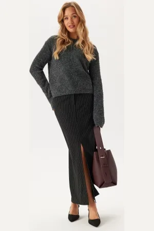 BUBBLEROOM Slit Tailored Skirt 36