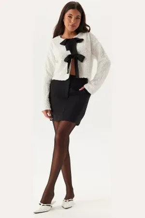 BUBBLEROOM Mini Suit Skirt Black 38