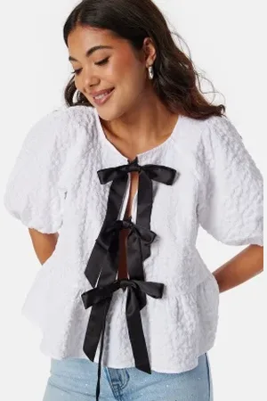 VERO MODA Vmofelia 2/4 Bow Detail Top XS