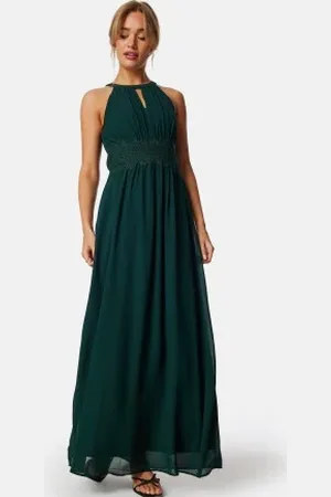 VILA Vimilina Halterneck Maxi Dress Scarab/Elastic 34
