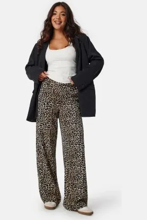 Object Objalba Lisa Wide Pant Print Humus AOP:LEO 38