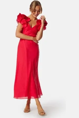 Forever New Rylie Ruffle Shoulder Midi Dre 38