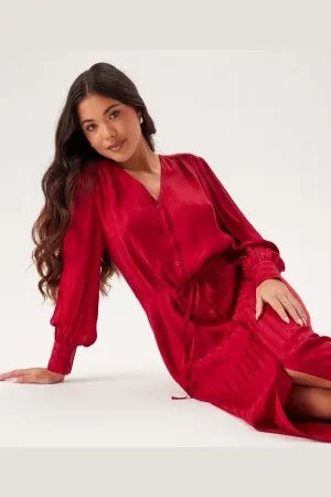 GANT Relaxed Satin Stripe Shirt Dress 34