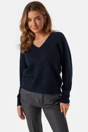 SELECTED Slflulu New Ls Knit V-neck B L