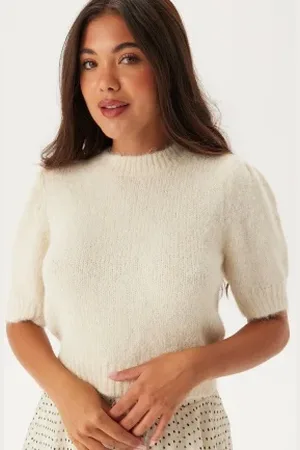 VERO MODA Vmnovah Ss O-neck Puff Pullove L
