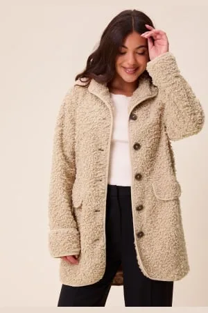 Happy Holly High Neck Bouclé Jacket 48/50