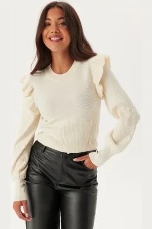 VILA Vineira O-neck L/S RIB KNIT TO XS