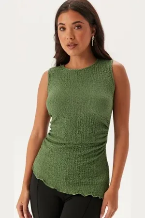 BUBBLEROOM Structure Sleeveless Top XS