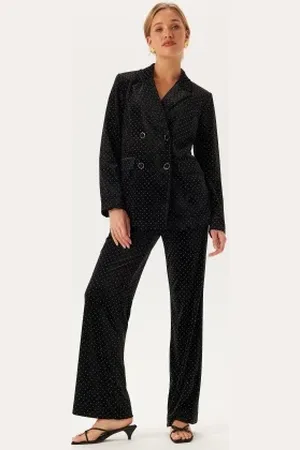 Y.A.S Hella Hw Velour Pant XS