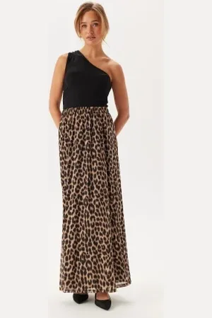 BUBBLEROOM Mesh Wide Maxi Skirt XS