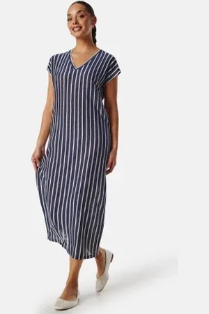 VERO MODA Vmlana Ss V-neck Calf Dress Jrs XS
