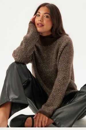 VILA Vilory High Neck L/S KNIT TOP XXL