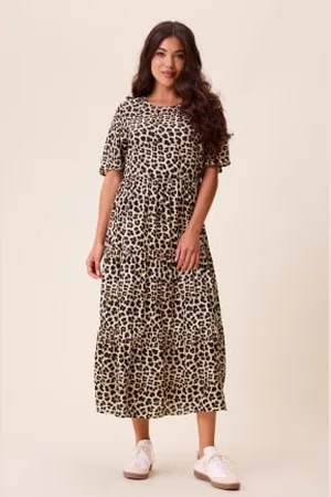 Happy Holly Butterfly Sleeve Viscose Midi Dress 32/34