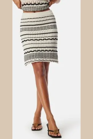 VERO MODA Vmminou Nw Short Skirt Birch Detail:w. Black XL