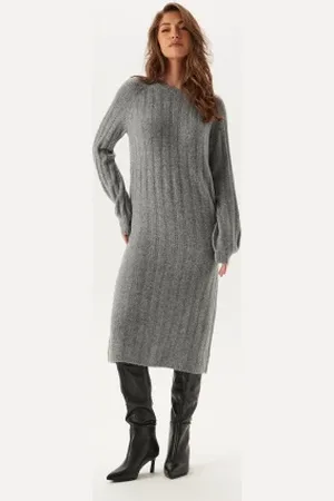 Pieces® Pcmaggy Ls Knit Dress Noos XS