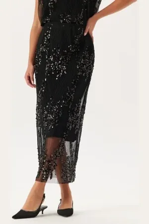 BUBBLEROOM Sequin Mesh Skirt XS