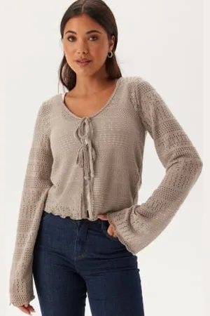 BUBBLEROOM Tie Cardigan M