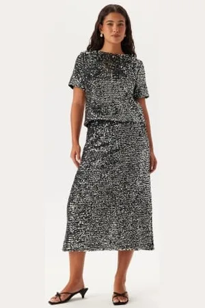 Pieces® Pcserena Sequin Hw Midi Skirt XS