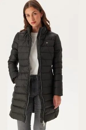 Tommy Hilfiger Tjw Essential Hooded Down Coat BDS Black S
