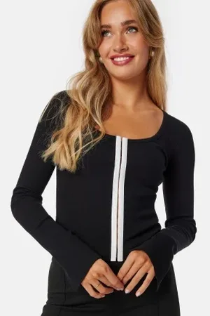 BUBBLEROOM Round Neck Cardigan Top S